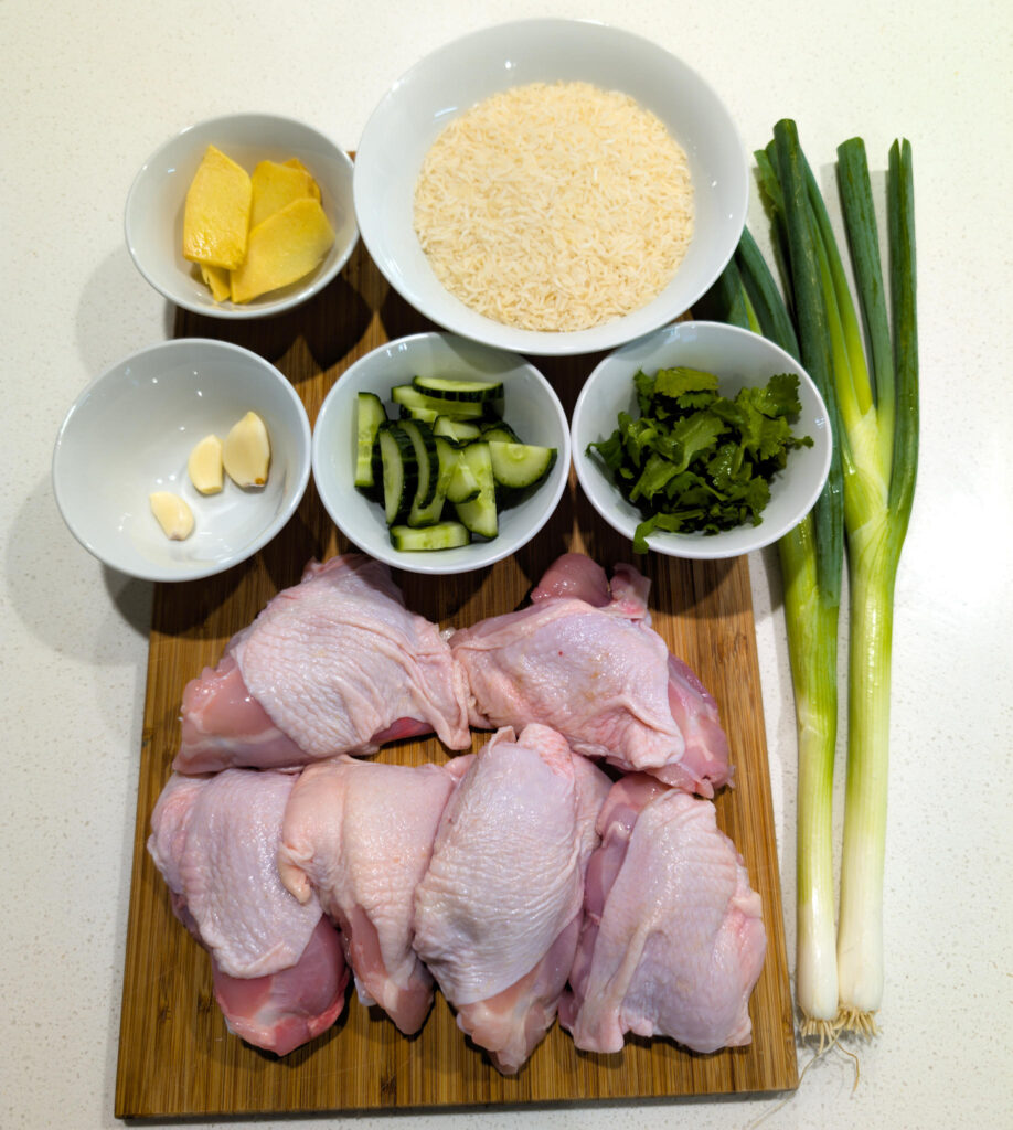 Hainanese Chicken Rice Ingredients