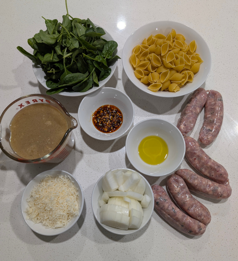 Photo of pork sausage ingredients