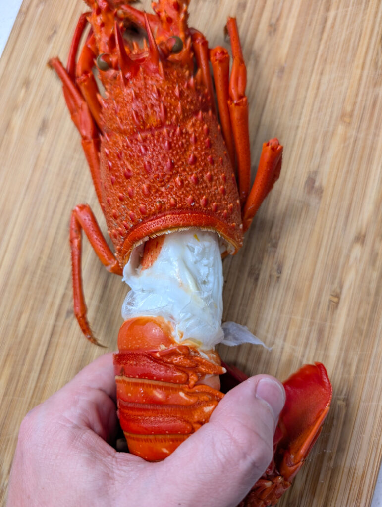 Removing Crayfish Tail